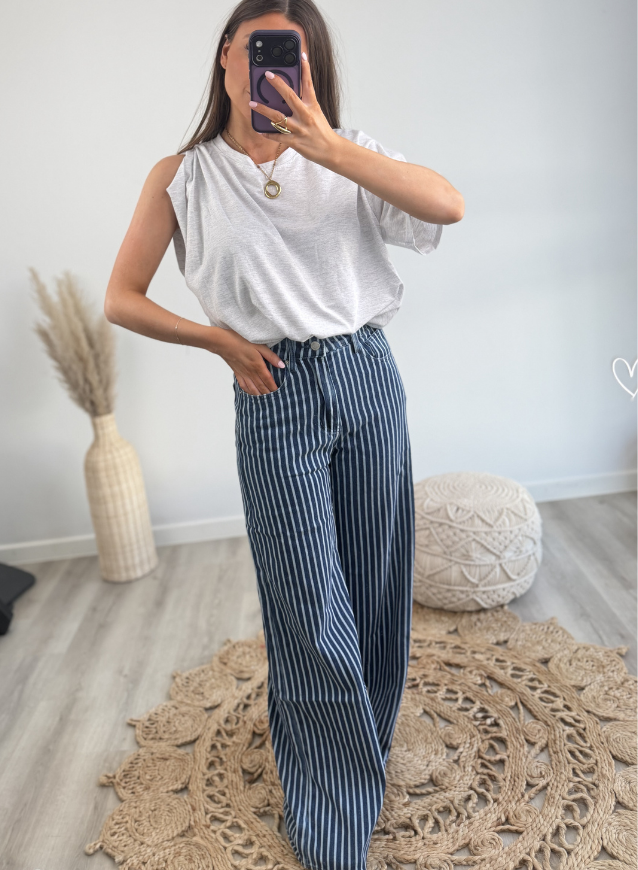 Striped Jeans
