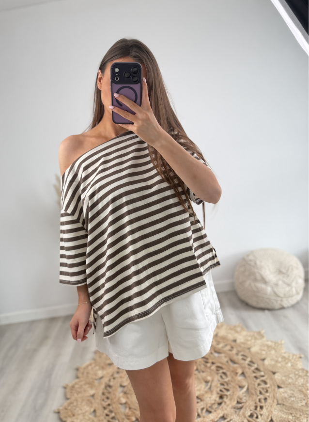Off-Shoulder Top Choco