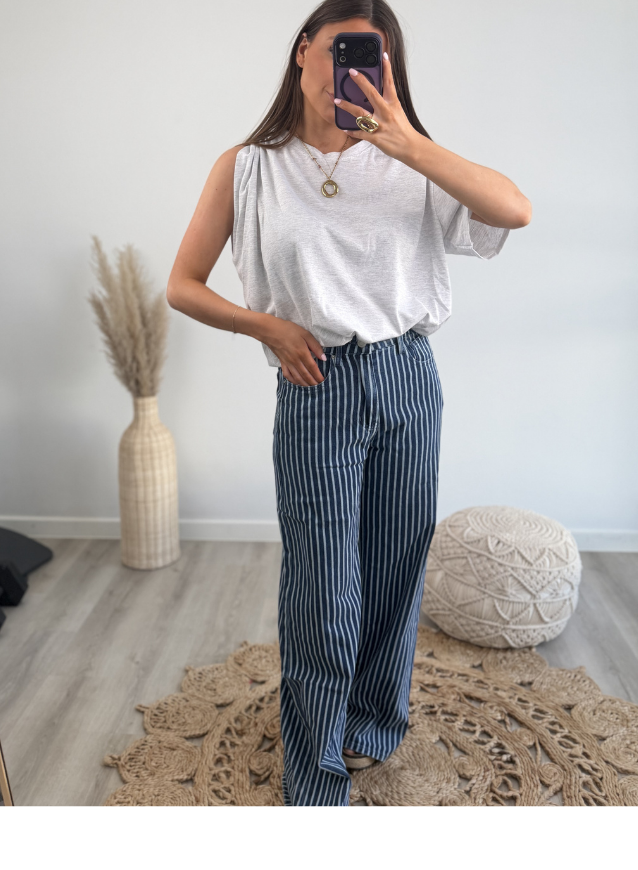 Striped Jeans