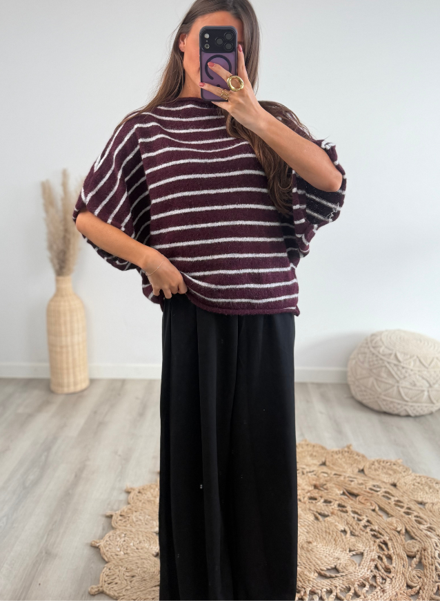 EMILIA - Striped knit