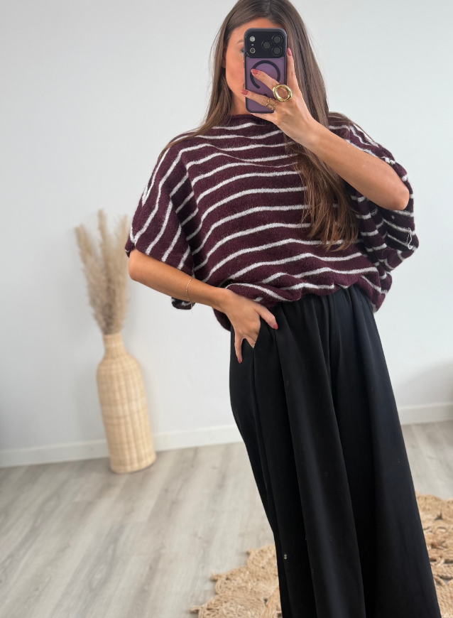 EMILIA - Striped knit