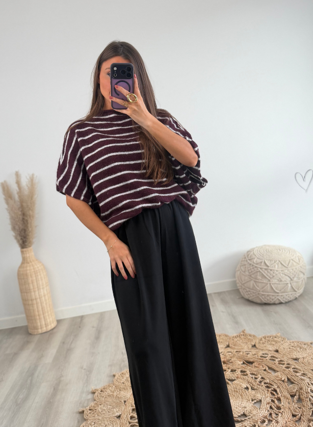 EMILIA - Striped knit