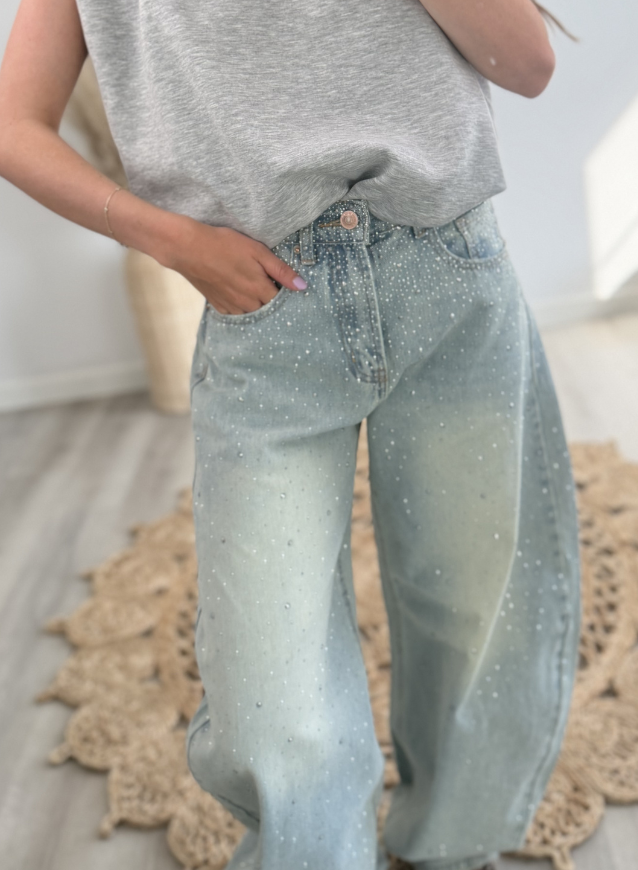 Jeansbroek Strass