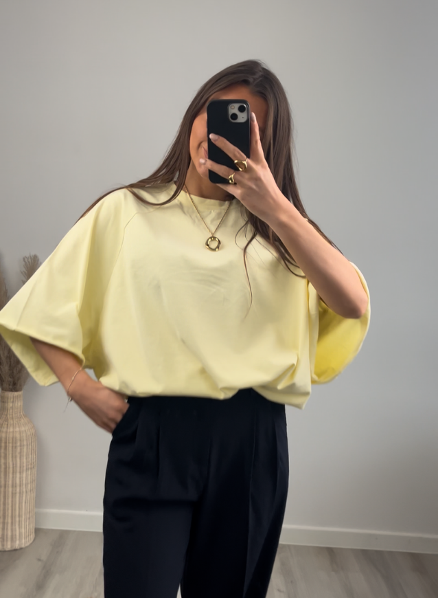 LAURA - Oversized Shirt Yellow