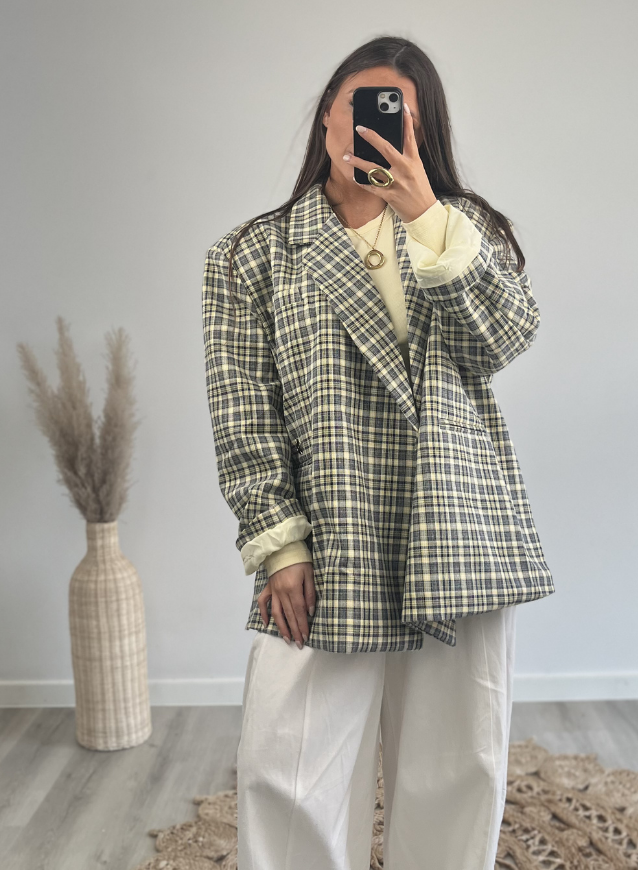 MIRA - Oversized Blazer Yellow