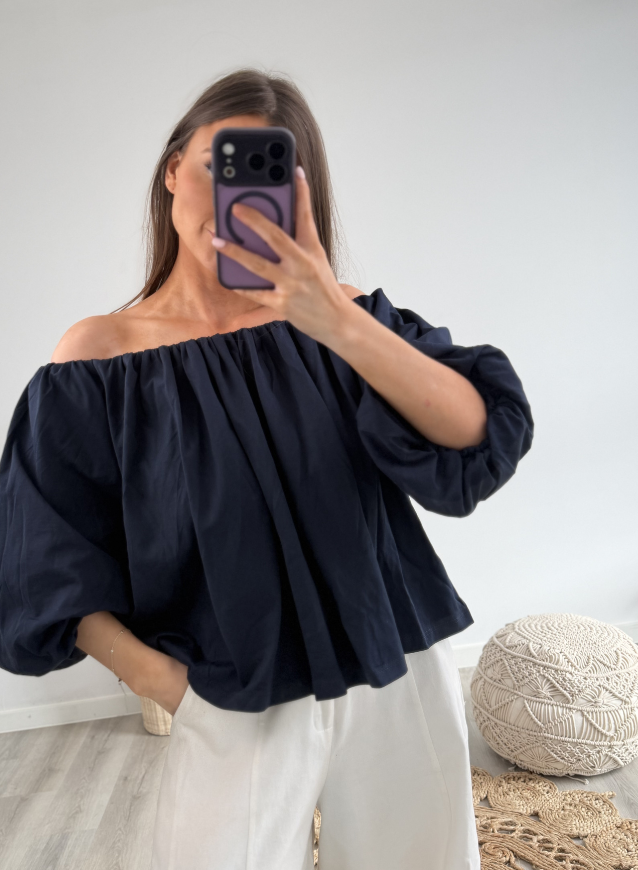 Off - shoulder top Navy