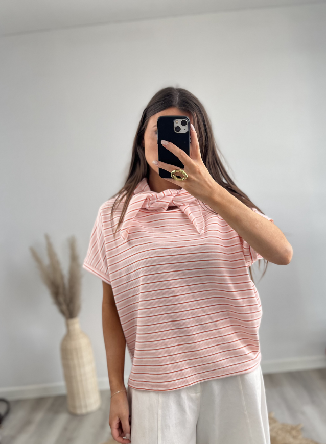 T-Shirt rosa inkl. Halstuch