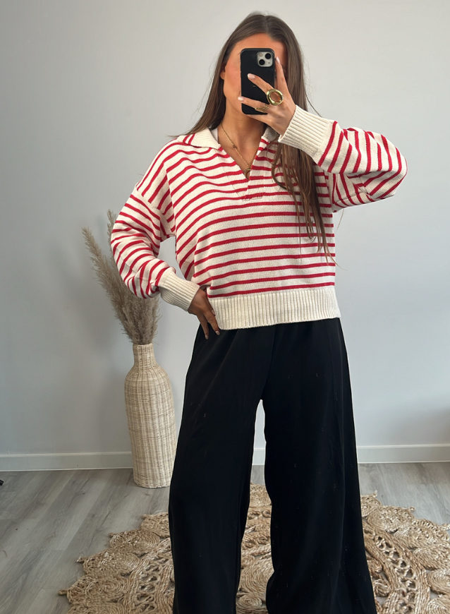 JUNE - Knit Rood