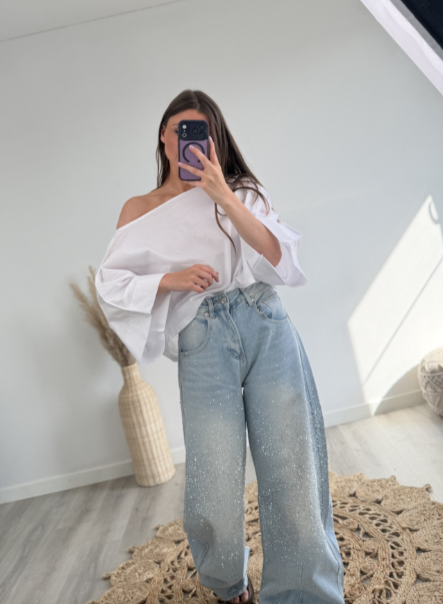 Jeansbroek strass Light