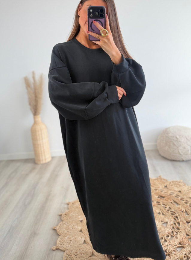 ALIX - Sweater Dress Zwart