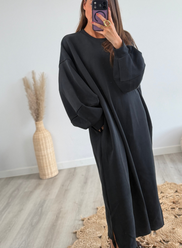 ALIX - Sweater Dress Zwart