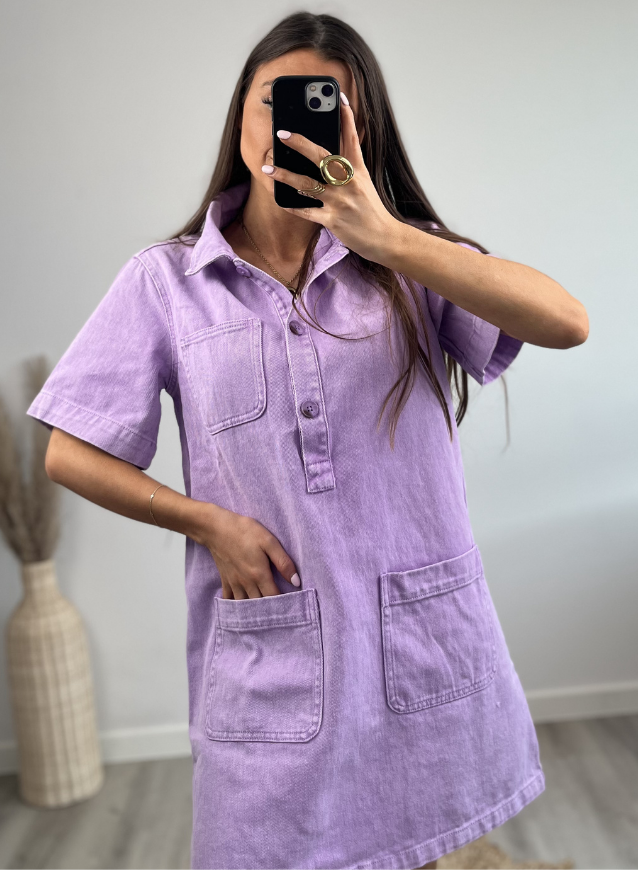 LOUA - Jeanskleedje Lila