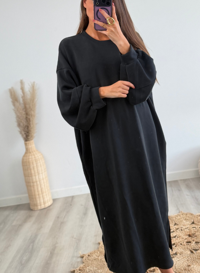 ALIX - Sweater Dress Zwart