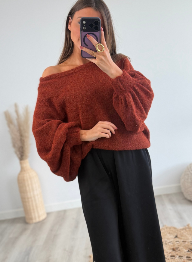 SIENNA - Knit rust