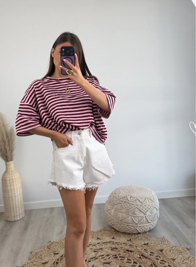 Striped shirt Bordeaux