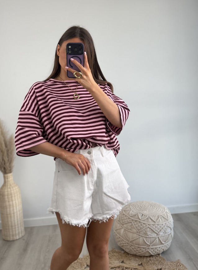 Striped shirt Bordeaux