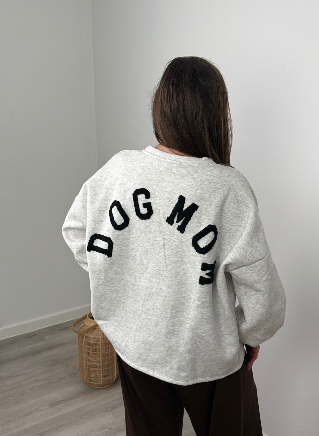 DOGMOM Sweater - Grey/ Black