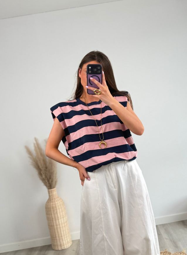 Top Roze/Navy