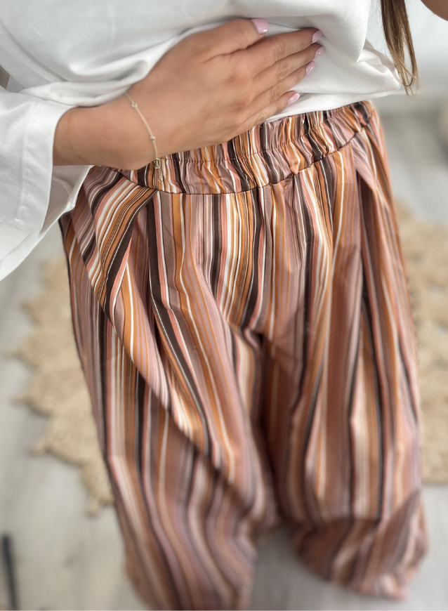 Striped Pantalon Roest
