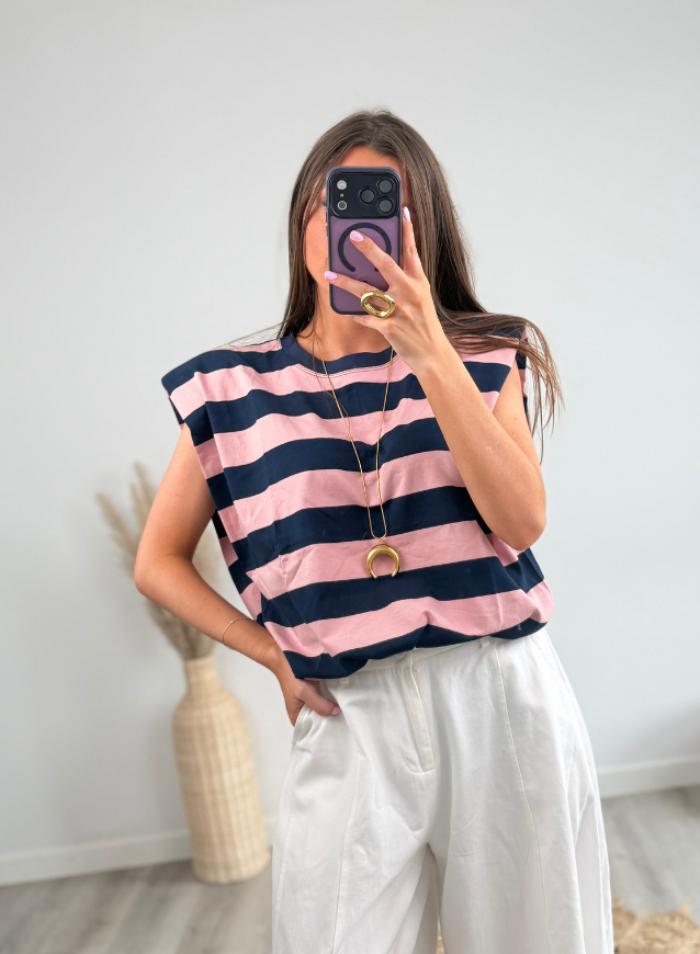 Top Roze/Navy