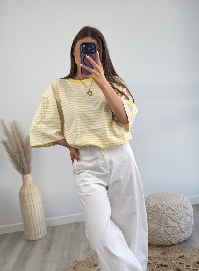 Striped Yellow Shirt
