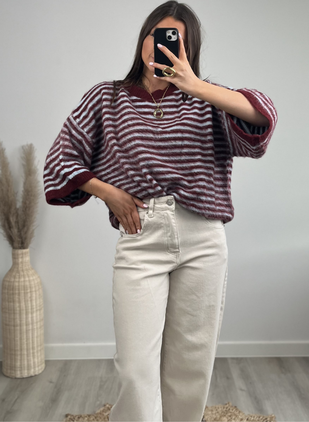 DAGMAR - Knit Bordeaux