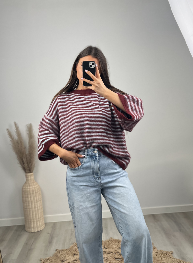 DAGMAR - Knit Bordeaux