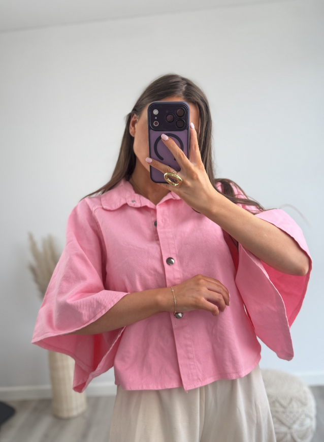 Jeanshemd Pink