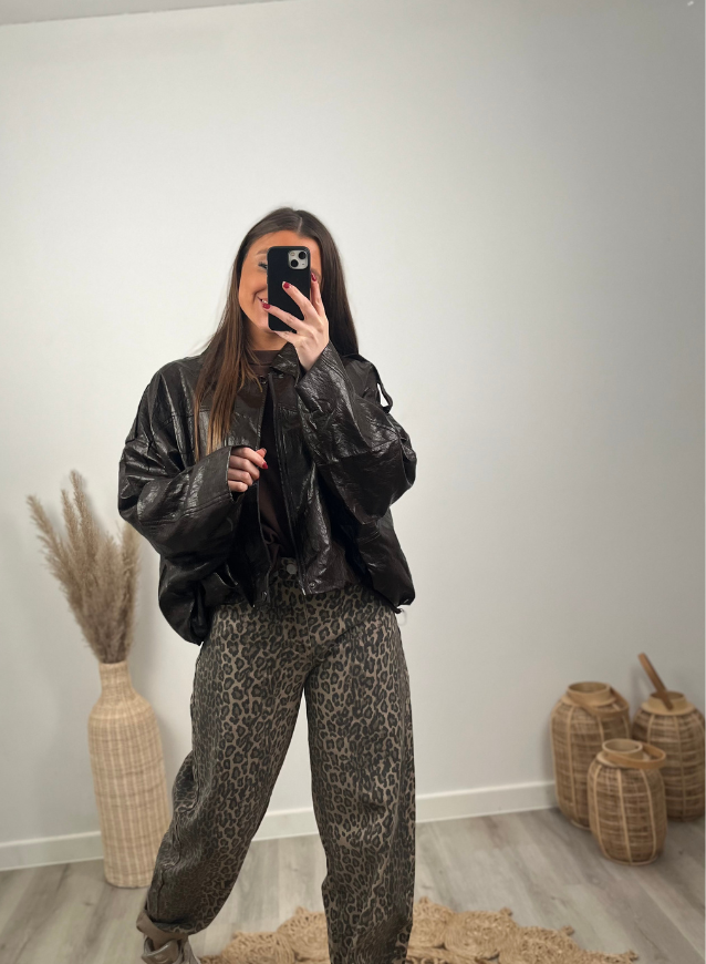 Leather Jacket Brown