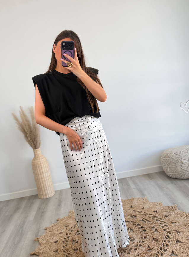 Polkadot Rok Wit