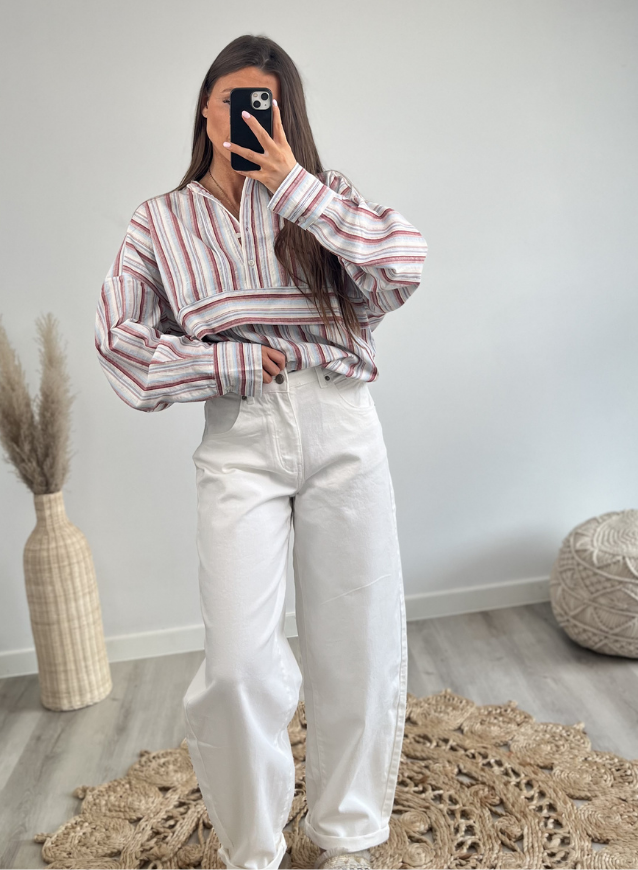 AILY - Balloon Jeans White