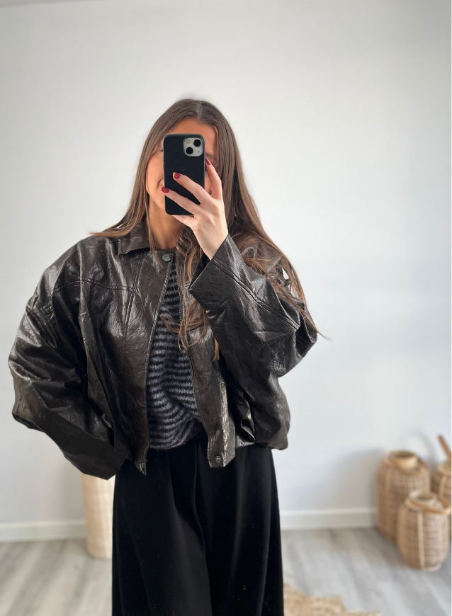Leather Jacket Brown