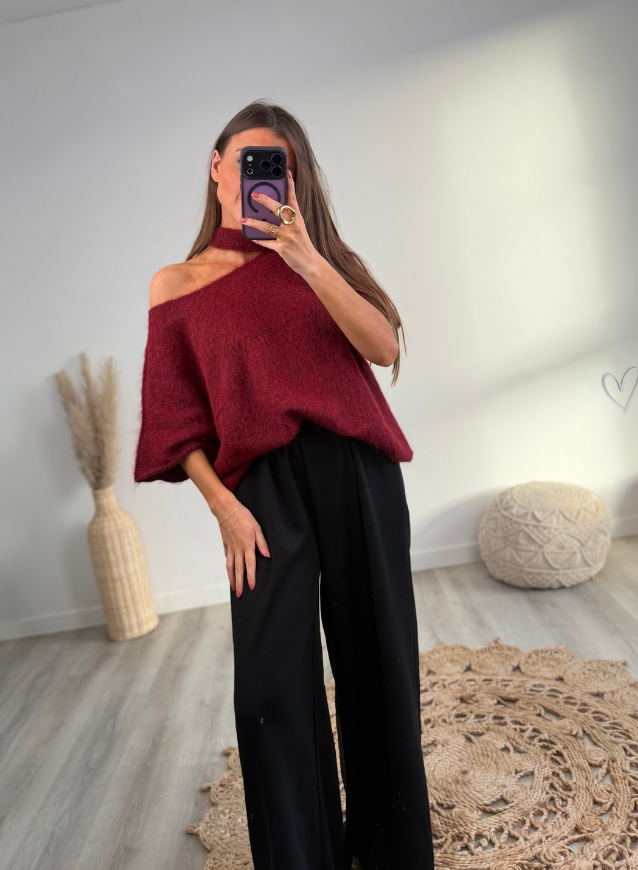 LUNA - Knit Bordeaux