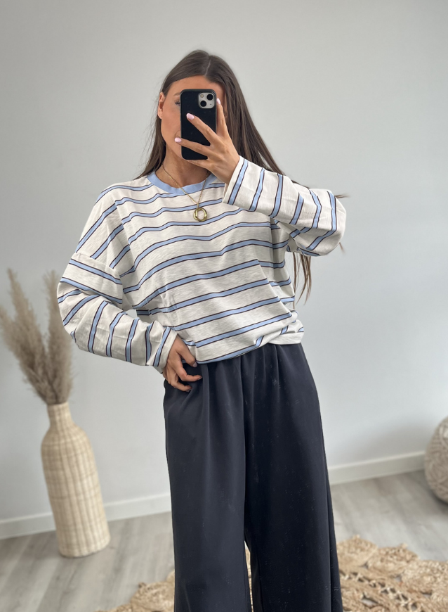 CELINE - Longsleeve Blauw