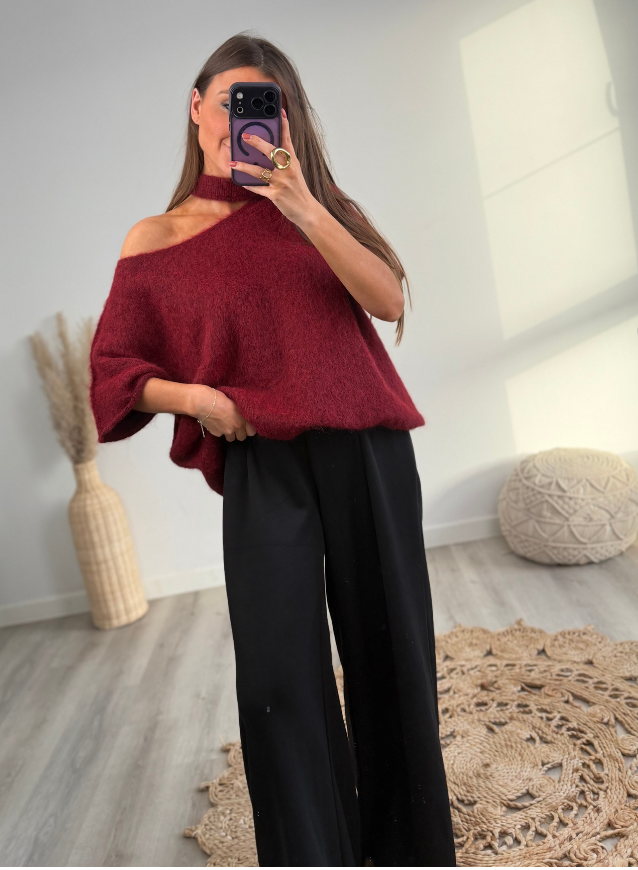 LUNA - Knit Bordeaux