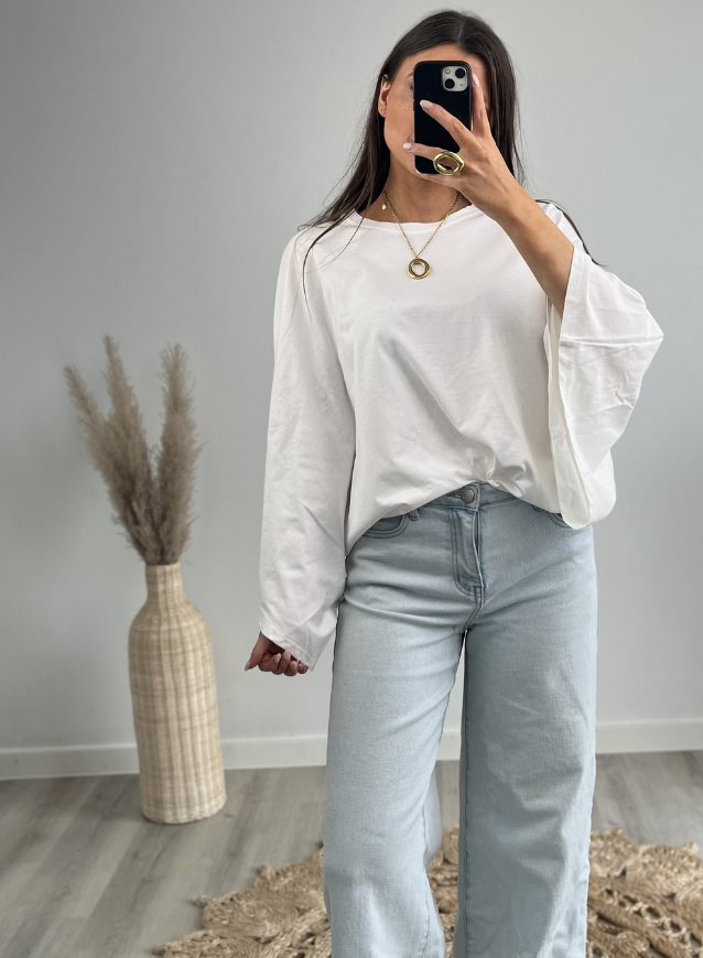 INDY - Oversized Shirt Wit