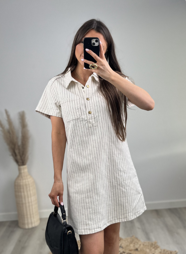 Jeanskleedje Streepjes