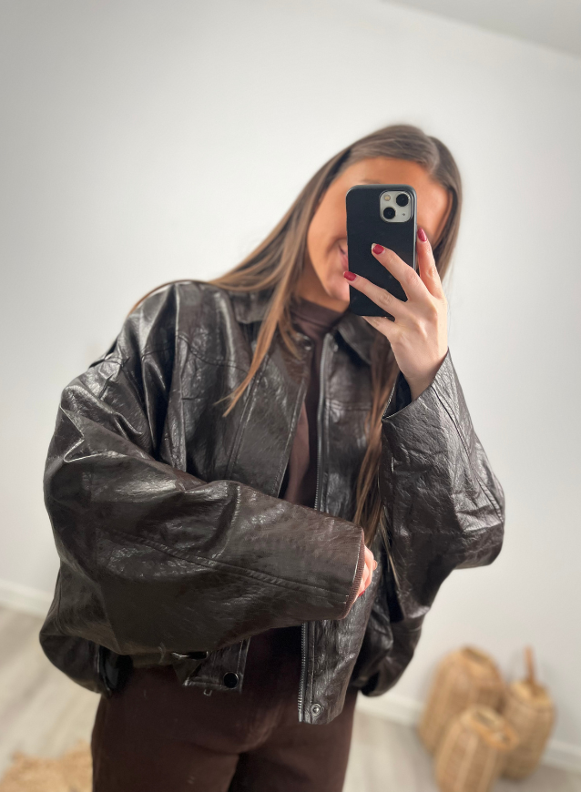 Leather Jacket Brown