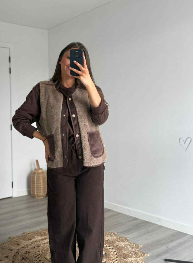 NOOR - Teddy gilet