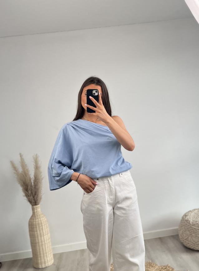 Off-Shoulder Top Babyblue
