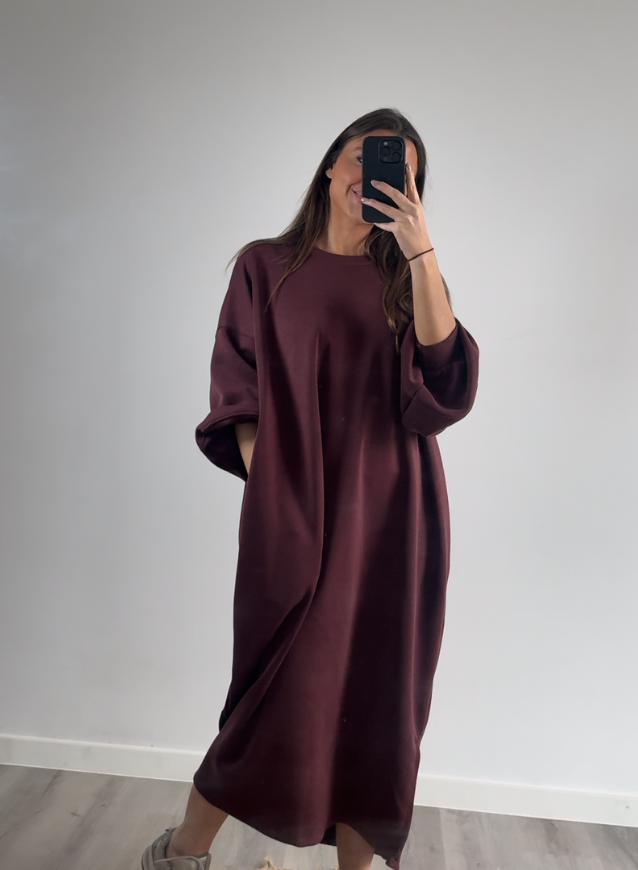 Sweaterdress Bordeaux