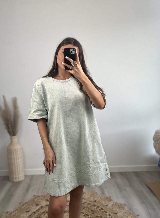 BOBBIE - Jeanskleed Kaki