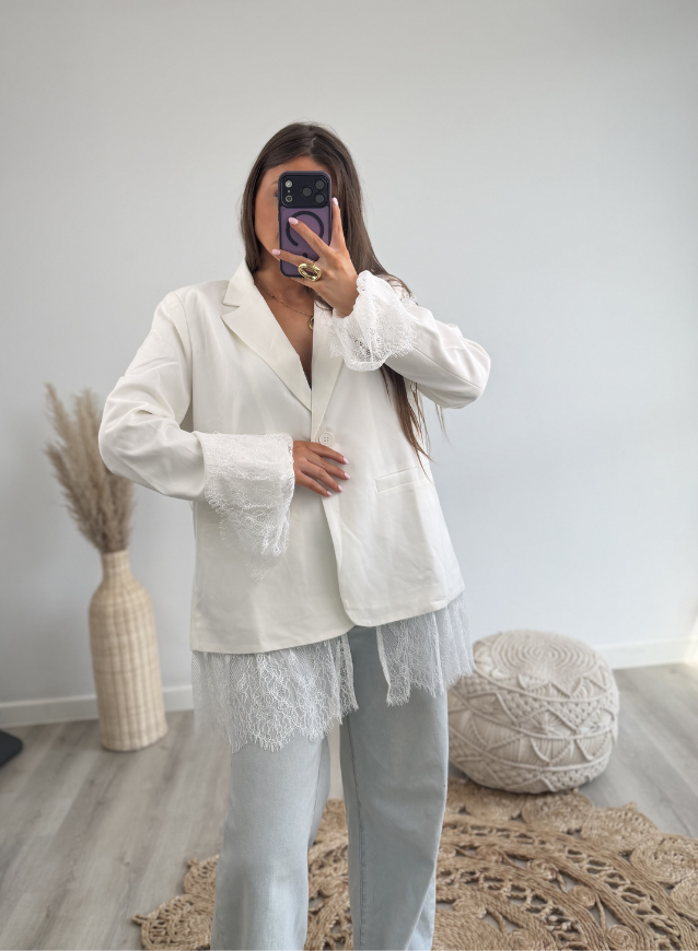 Blazer White Lace