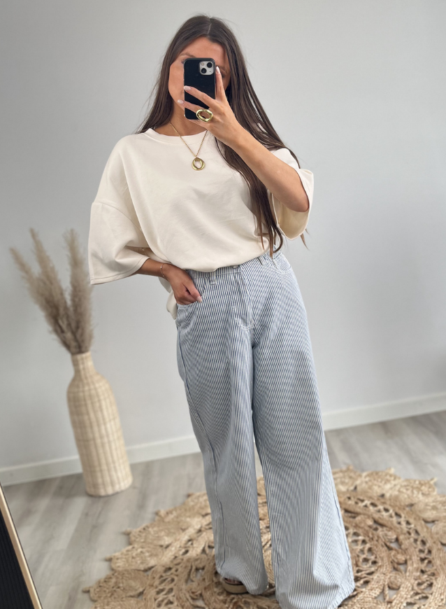 Broek Blauwe streepjes