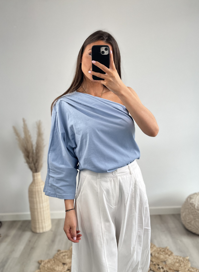 Off-Shoulder Top Babyblue