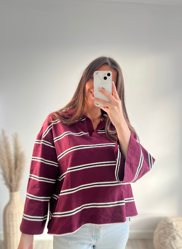 CHIARA  - Truitjespolo bordeaux