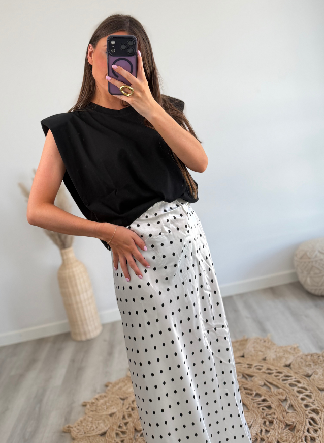 Polkadot Rok Wit