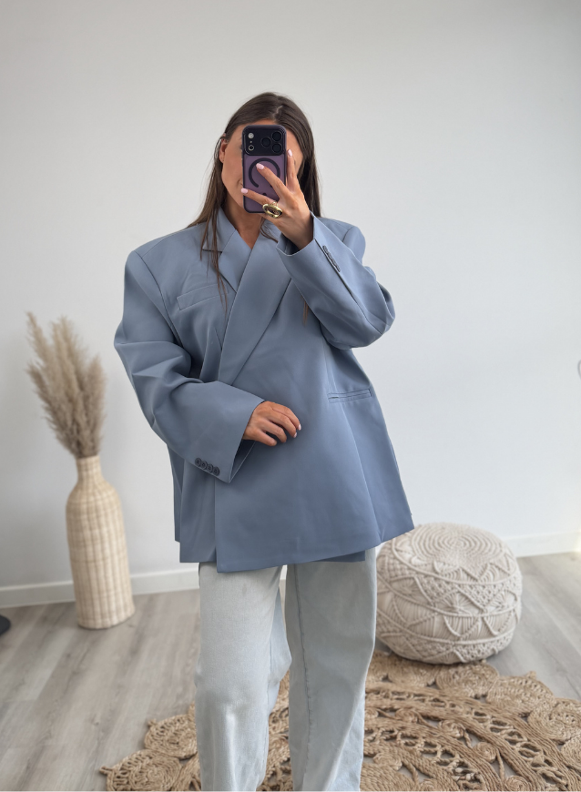 MIRA - Oversized blazer Blue