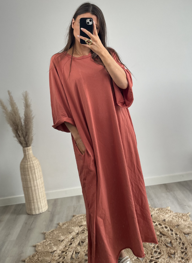 T-Shirtkleid Rost