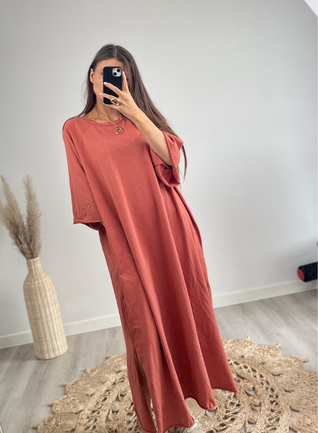 T-Shirtkleid Rost
